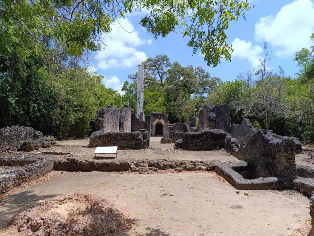 Mnarani Ruins above Kilifi Creek